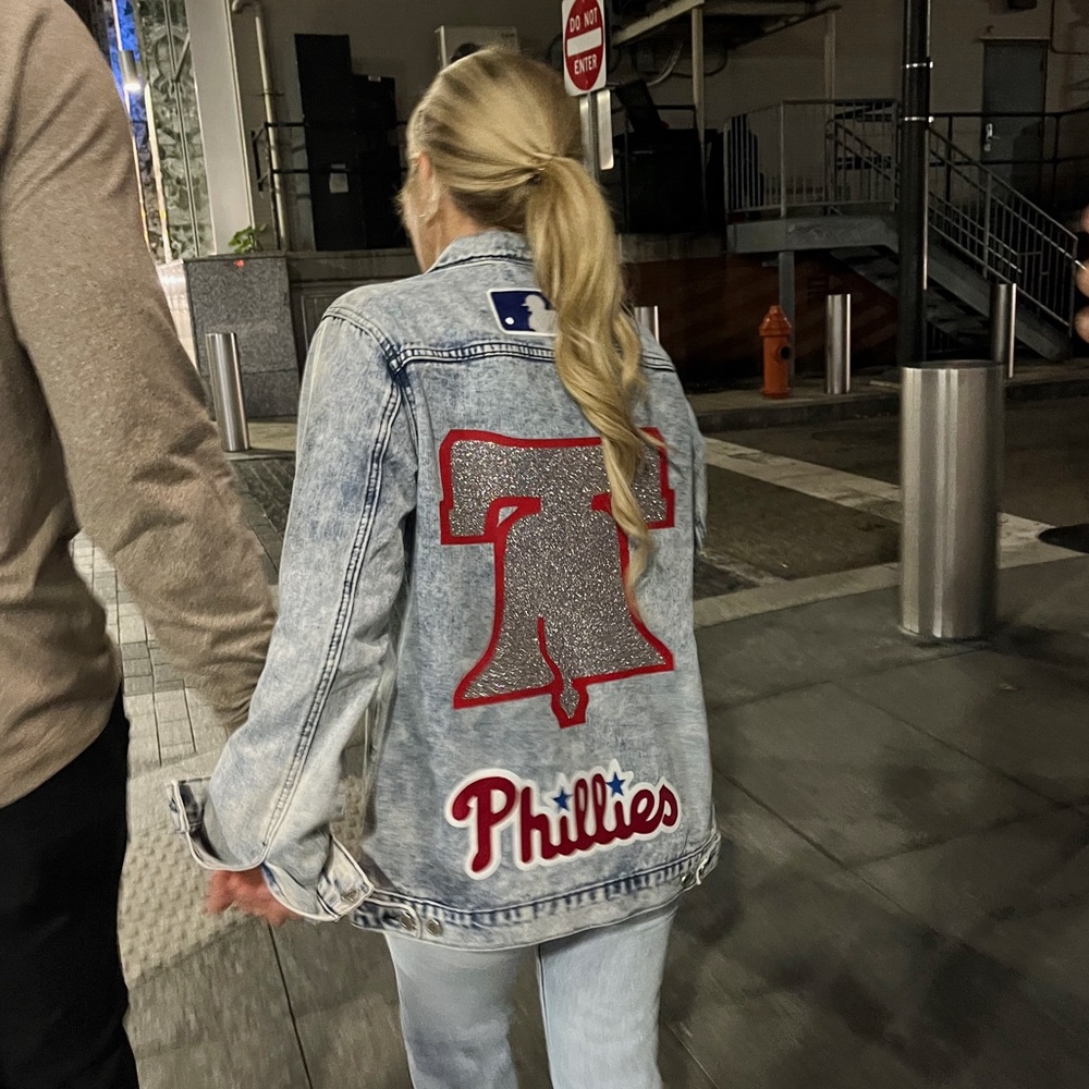Custom Philadelphia Phillies Jean Jacket‎